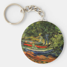 Barcos de Rowing de Vincent van Gogh Llaveros