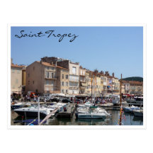 barcos del puerto del tropez del santo postales