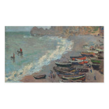 Barcos en la playa, Claude Monet Tarjeta De Visita