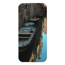 Barcos en los edificios de Venecia Italia del agua iPhone 5 Carcasa