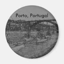 Barcos, Oporto, Portugal Imán