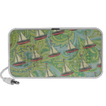 barcos y Paisley Notebook Altavoz