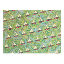 barcos y Paisley Postal