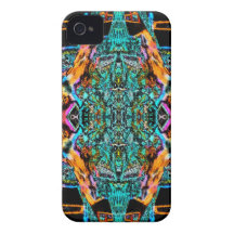 Barelythere eléctrico del iphone 4 de Valxart de l iPhone 4 Case-Mate Fundas