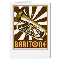 Barítono retro felicitación