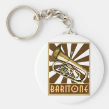 Barítono retro llaveros personalizados