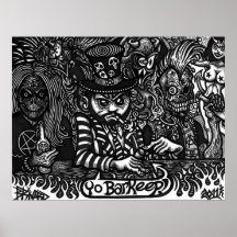 "Barkeep de Yo!" Poster