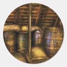 Barra - barriles de vino etiqueta