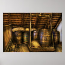 Barra - barriles de vino impresiones