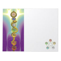 BARRA DE ASCLEPIUS CON 7 CHAKRAS, ENERGÍA ESPIRITU BLOC