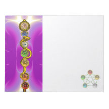 BARRA DE ASCLEPIUS CON 7 CHAKRAS, ENERGÍA ESPIRITU BLOC