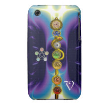 BARRA DE ASCLEPIUS CON 7 CHAKRAS, ENERGÍA ESPIRITU Case-Mate iPhone 3 COBERTURA