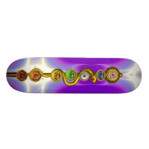 BARRA DE ASCLEPIUS CON 7 CHAKRAS, ENERGÍA ESPIRITU MONOPATÍN PERSONALIZADO