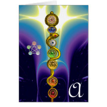 BARRA DE ASCLEPIUS CON 7 CHAKRAS, ENERGÍA ESPIRITU TARJETAS