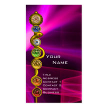 BARRA DE ASCLEPIUS CON 7 CHAKRAS, ENERGÍA ESPIRITU TARJETA DE VISITA