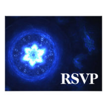 Barra de la estrella/palo brillantes Mitzvah RSVP Anuncio Personalizado