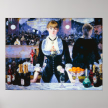Barra de Manet en el poster de Folies Bergere