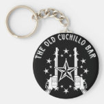Barra vieja de Cuchillo - fondo negro Llaveros Personalizados