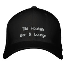 Barra y salón de la cachimba de Tiki Gorra De Beisbol