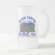 Barranco negro del parque nacional de Gunnison Tazas