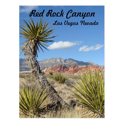 Barranco rojo de la roca, Las Vegas Tarjeta Postal