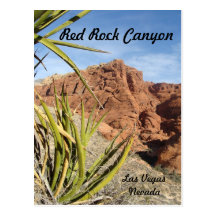 Barranco rojo Las Vegas Nevada de la roca Tarjeta Postal