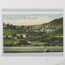 Barranco Seco Los Palmas, Gran Canaria, vintage Tarjetones