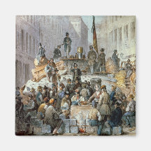 Barricadas en Marzstrasse, Viena, 1848 Iman De Nevera