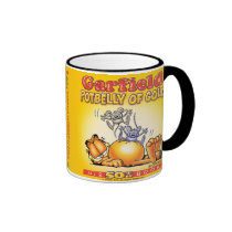 Barriga de Garfield de la taza del oro tazas