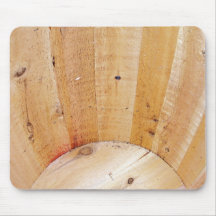 Barril de madera alfombrilla de ratones