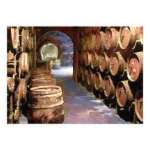 Barriles de vino en la bodega anuncios  