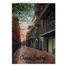 Barrio francés del callejón de los piratas felicitacion 