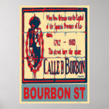 Barrio francés del St New Orleans de Borbón Posters