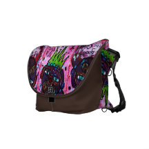 Barro amasado de la reina - rosa/Brwn del mensajer Bolsas De Mensajería