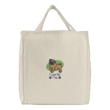 Barro amasado del amor bolsa de mano bordada