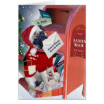 Barro amasado una letra a las tarjetas de Navidad 
