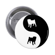 Barro amasado Yin Yang Pins