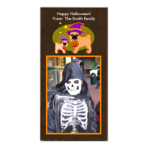 Barros amasados de Halloween Tarjeta Fotografica