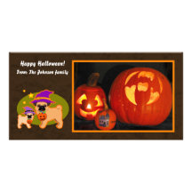 Barros amasados de Halloween Tarjeta Fotográfica