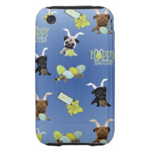 Barros amasados de Pascua iPhone 3 Tough Protectores