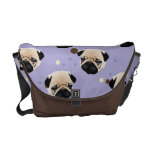 Barros amasados en lunares retros bolsa messenger