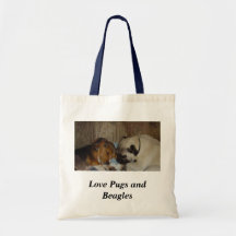 Barros amasados y beagles del amor bolsas de mano