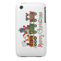 Barros amasados y Santa adorables en las camisetas Case-Mate iPhone 3 Coberturas