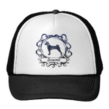 Basenji resistido con clase gorros  