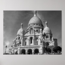 Basílica de la impresión 1 de la lona de Sacré-Cœu Posters