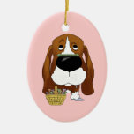 ¿Basset Hound - caza del hueso de Pascua? Adorno