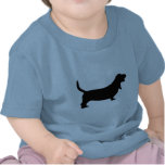 Basset Hound (negro) Camiseta