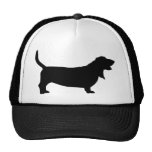 Basset Hound (negro) Gorro De Camionero