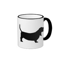 Basset Hound (negro) Taza