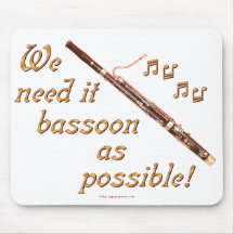 Bassoon como sea posible alfombrilla de ratones